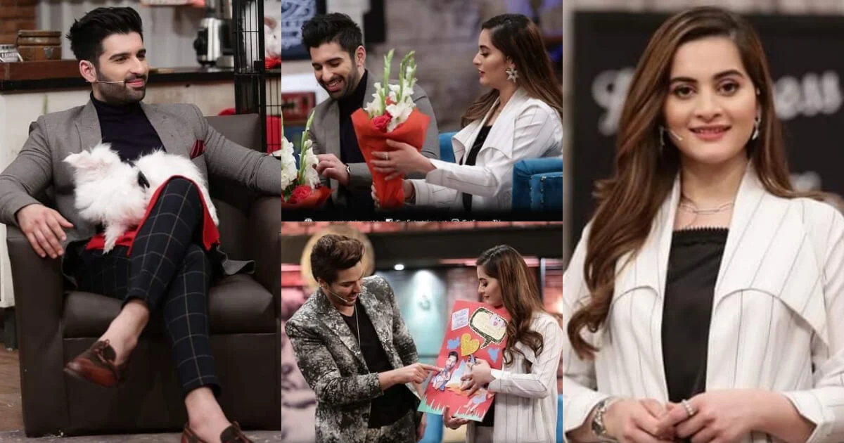 Aiman Khan and Muneeb Butt Pictures from Ahsan Khan's show Time Out With Ahsan  Khan | Daily InfoTainment