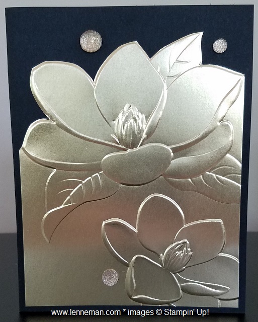 Dena Lenneman, Stampin' Up! Demonstrator StampAStack Magnolia 3D Embossing Folder