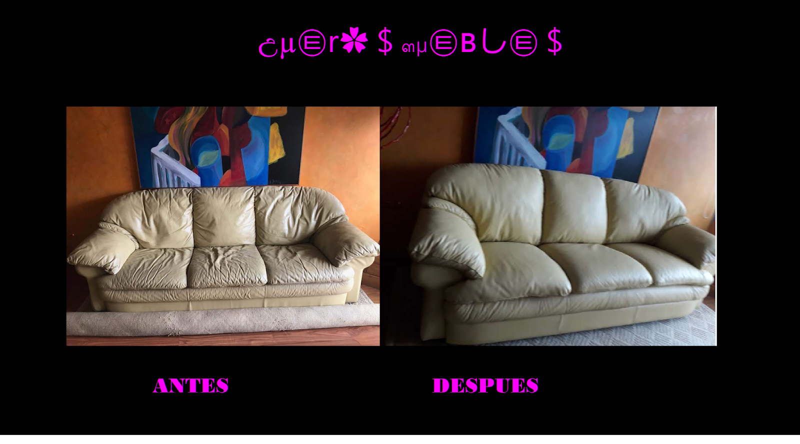 Teñido Muebles de Cuero-Restauracion-Reparacion