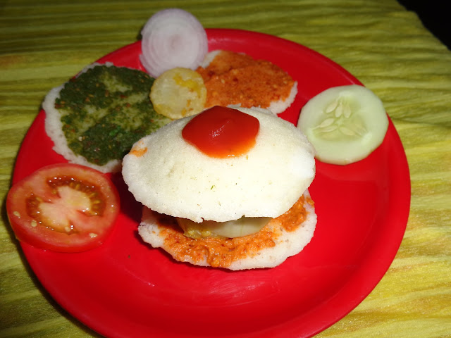 recipes mini idly burger