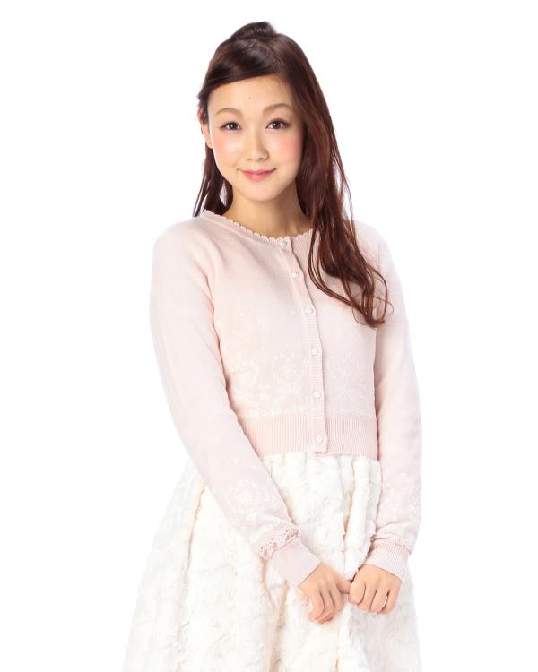 Emiiichan Blog ☆ : Tokyo Kawaii Life order 19 - Liz Lisa Wagon print skirt,  flocked cardigan and lace cami