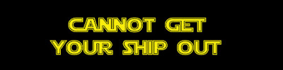Cannot Get Your Ship Out: the speed zero maneuver