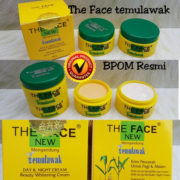 The Face Temulawak Original BPOM Agen Cream Pemutih Wajah