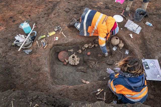 Exceptional child's grave from Gallo-Roman era found near Clermont-Ferrand