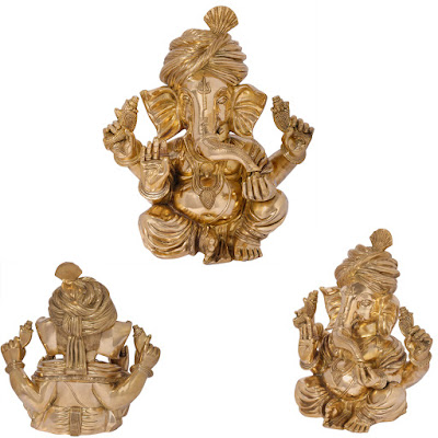 Turbaned Ganesha – Brass Sculptures