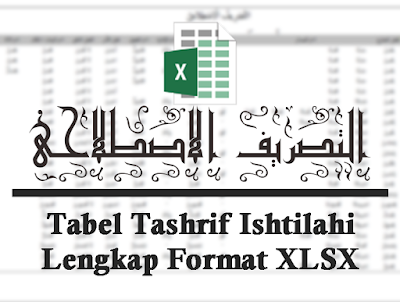 Tabel tashrif isthilahi lengkap format xlsx