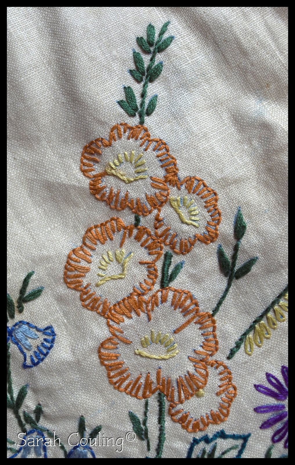 A Little Embroidery. - Sarah's Creative Outlet