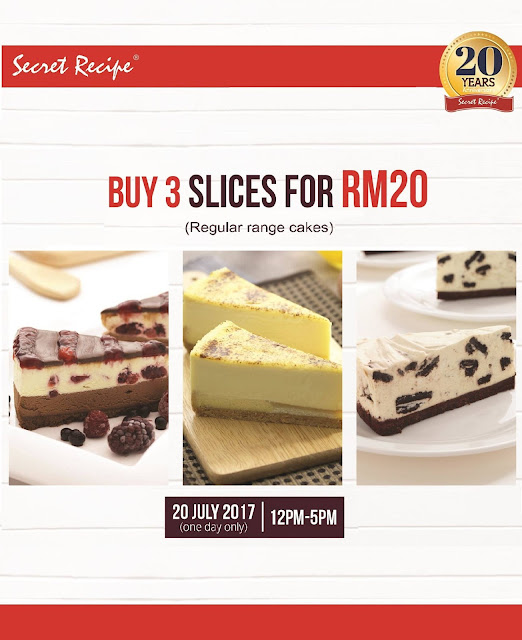 Secret Recipe Cake 20th Anniversary Promo