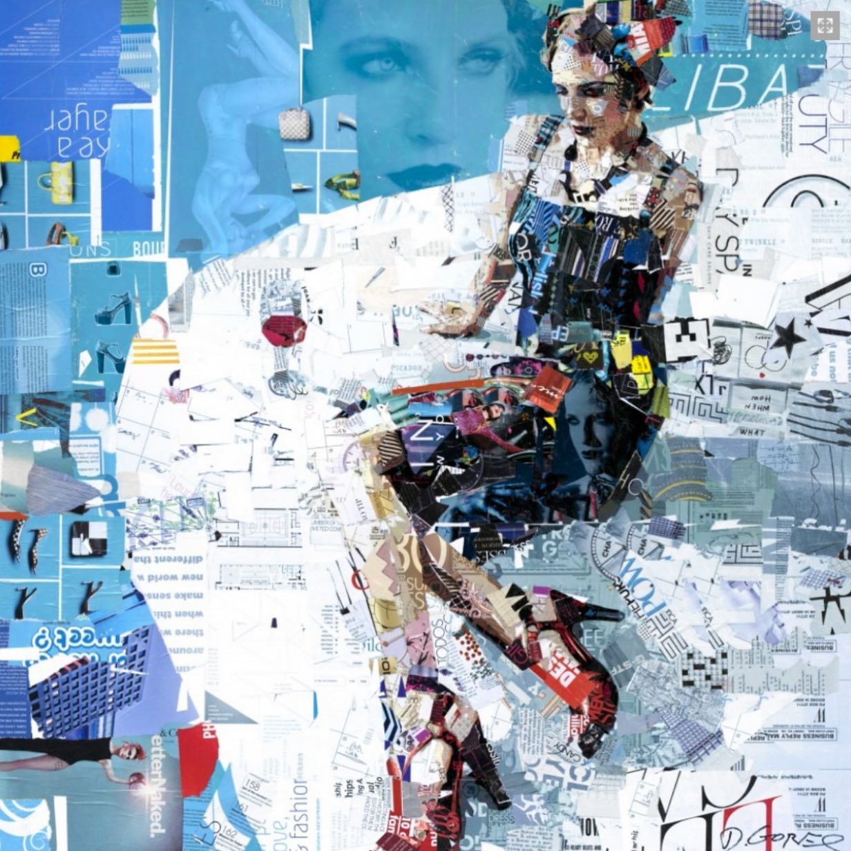 Современная мода и технологии. Дерек Горес коллажи. Derek Gores картины. Стильный коллаж. Коллаж современное искусство.