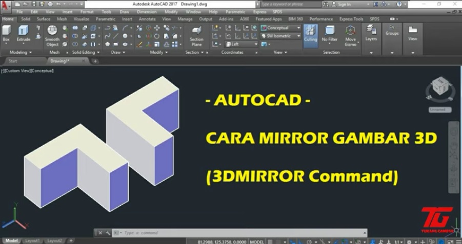 Gambar 3d Autocad