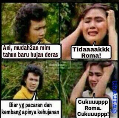 meme lucu rhoma tahun baru