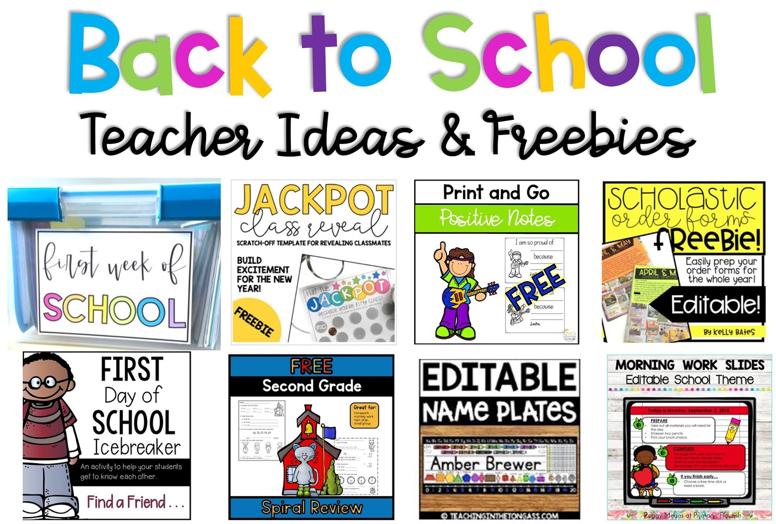 Back to School Activities and Freebies Second Grade Teaching Blog