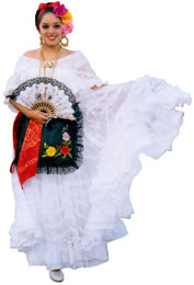 Vestido tradicional veracruzano Clearance