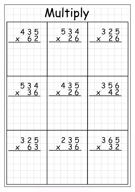 Free Printable 2 Digit Multiplication Worksheets Pdf