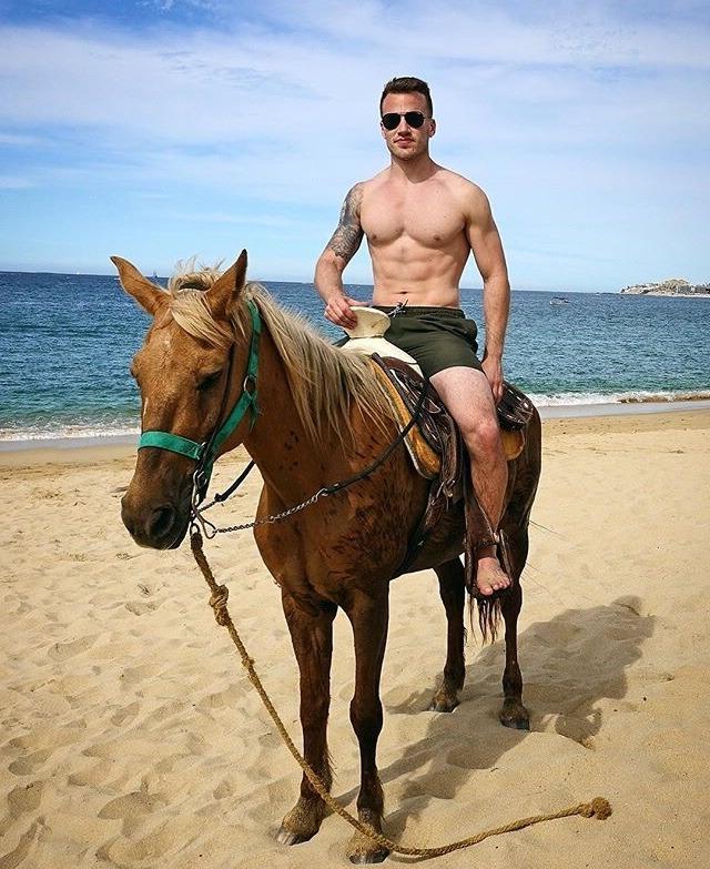 modern-prince-charming-fit-barechest-body-sunglasses-riding-beautiful-horse-beach