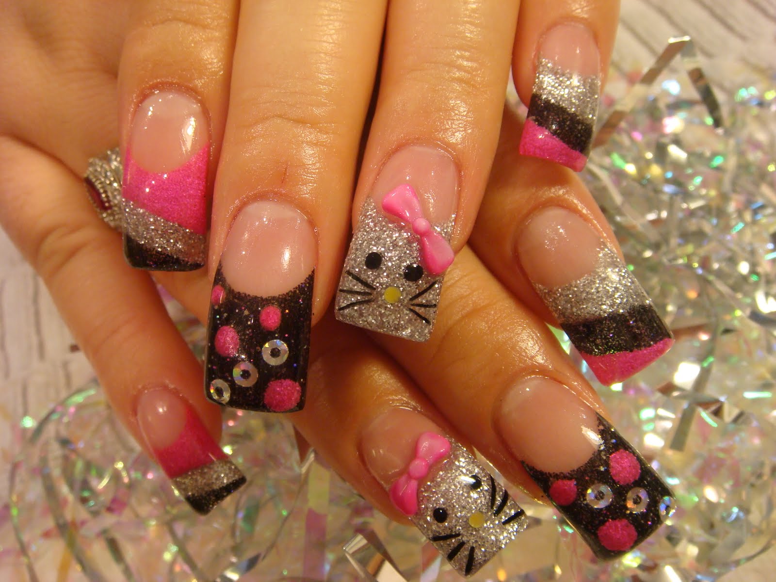 Hello Kitty Nail Art for Beginners - wide 1