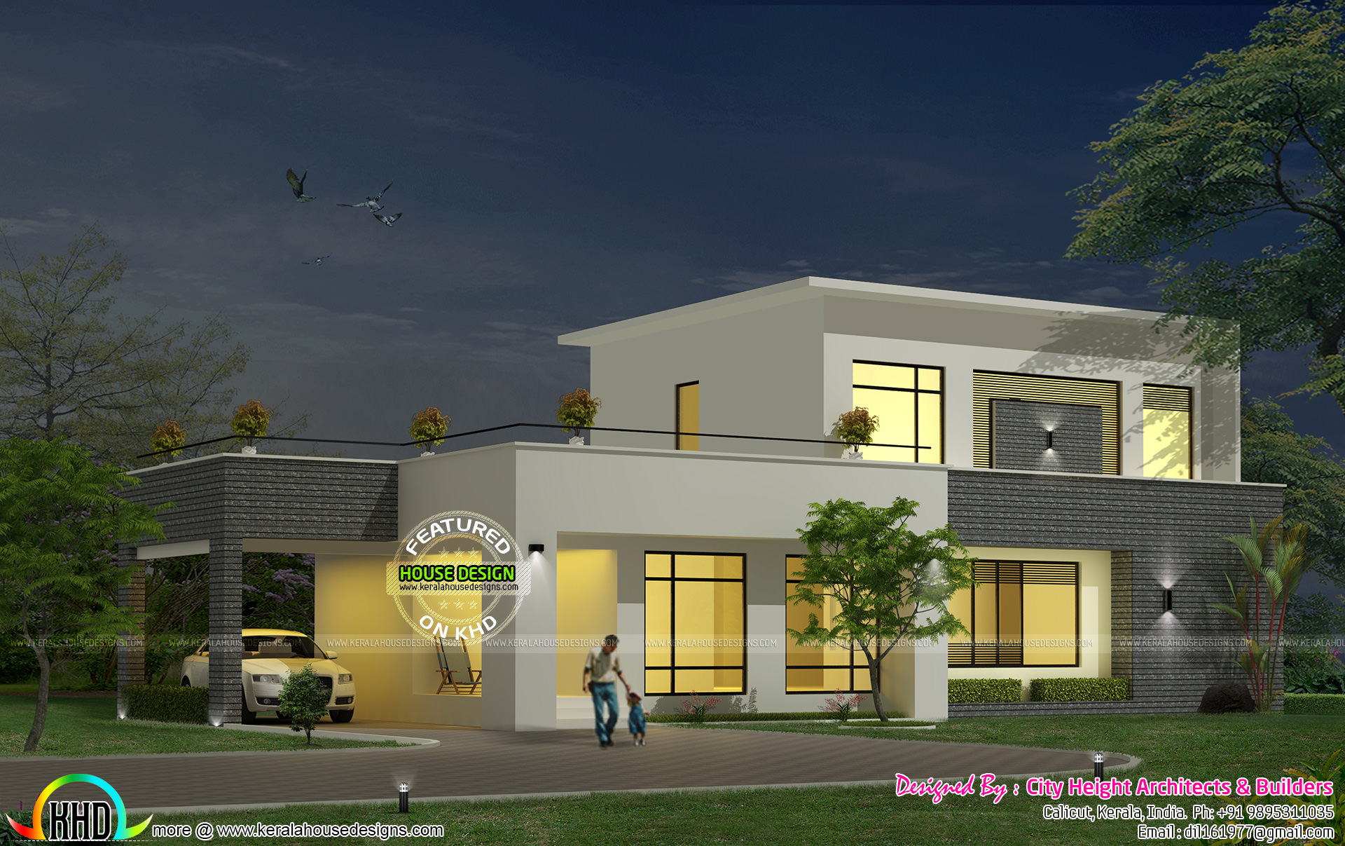2200 sq-ft 2 bedroom home - Kerala Home Design and Floor Plans - 9K ...