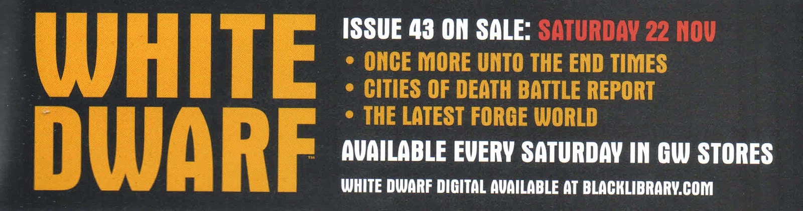 Adelanto de la White Dwarf Weekly número 43
