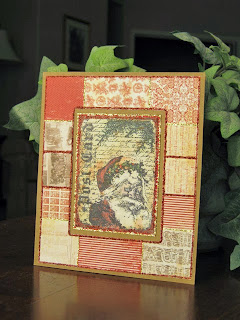 greeting card, santa