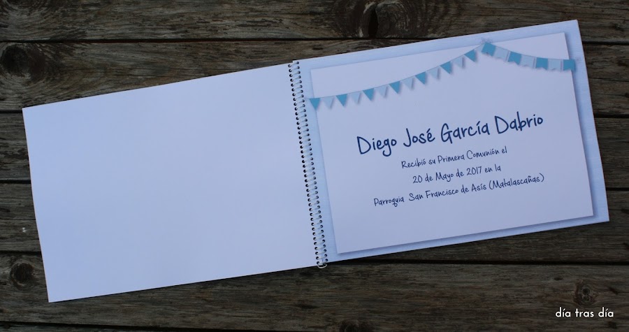 Libro firmas Primera Comunión