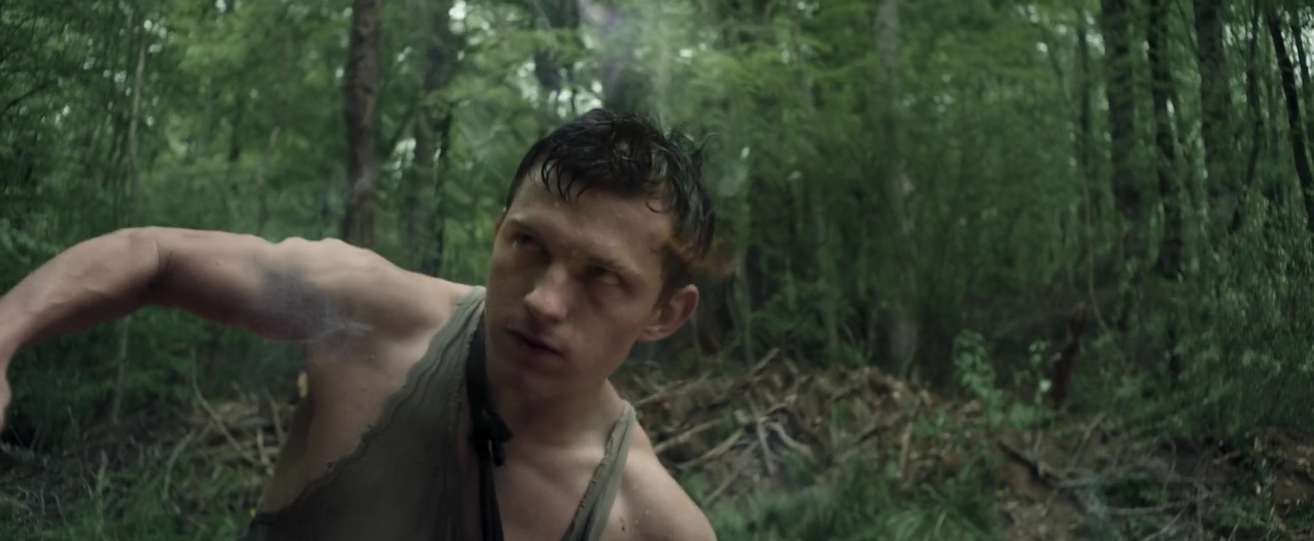Tom Holland nude in Chaos Walking.