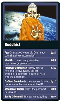 Funny Religion Top Trumps Card Buddhist Image