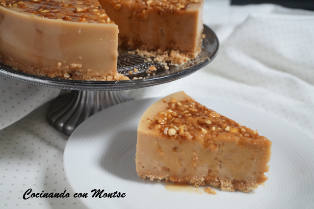 Tarta de turrón sin horno