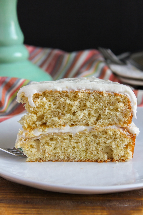 Banana Layer Cake With Banana Buttercream Frosting