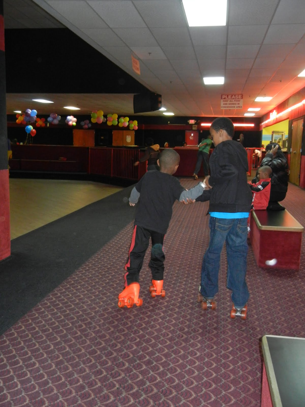 Sojourner Marable Grimmett Wordless Wednesday First Time on Skates at