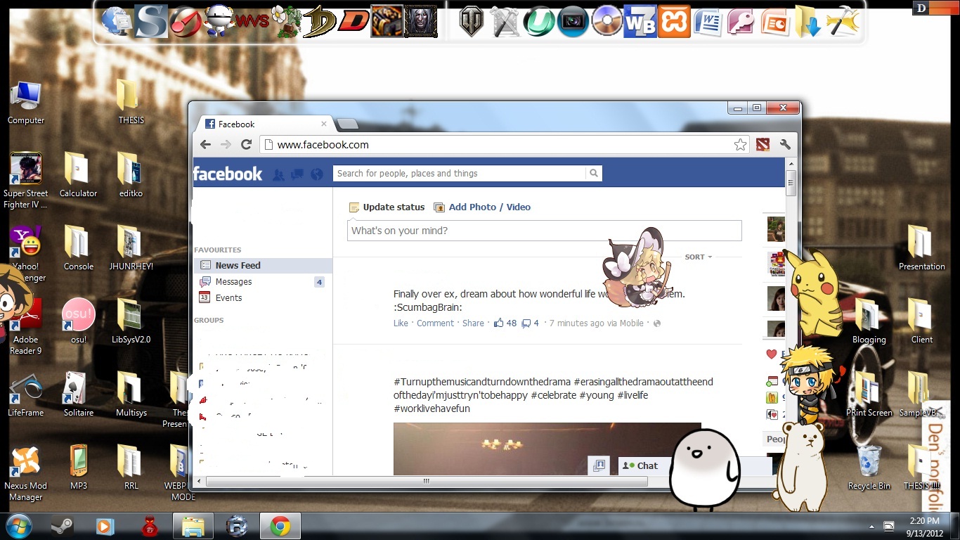 TheCakeWarrior.com: How to have Moving Animes in your Desktop? | How to ...