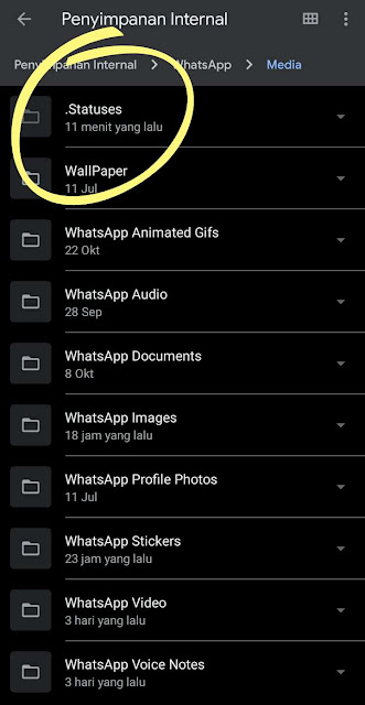 2 Cara Menyimpan Video Dan Gambar Story Whatsapp Di Galeri Android