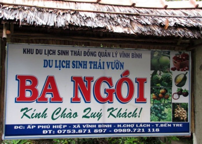 Địa Điểm Du Lịch Bến Tre Khu Du Lịch Sinh Thái Vườn Ba Ngói