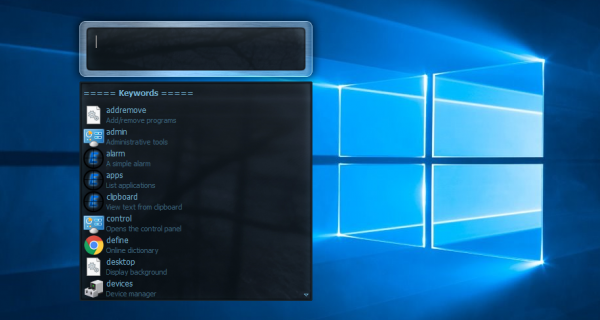 Lanzador de aplicaciones de escritorio para Windows 10