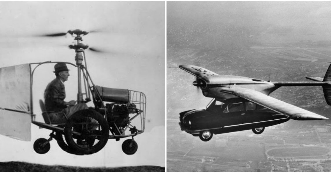 Vintage Photos of 12 Cool Flying Cars That Really Existed in the Past