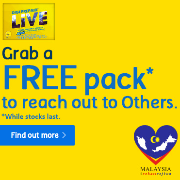 FREE Digi Prepaid LiVE sim packs 