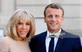 President Macron and wife