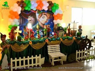 Decoração festa de aniversário tema Peter Pan
