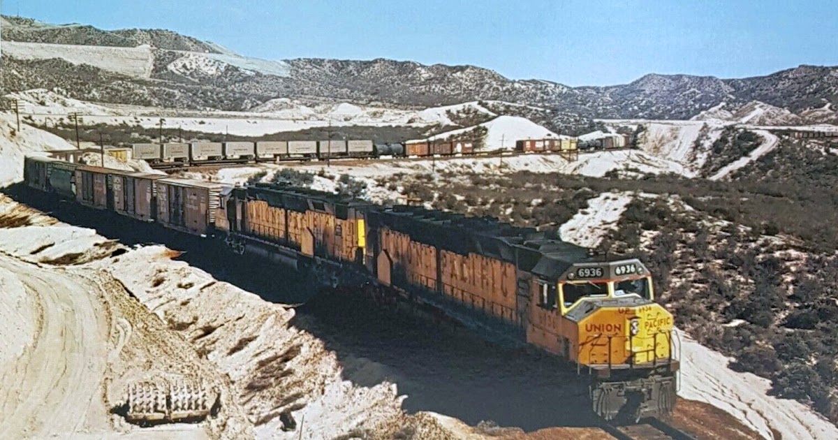 transpress nz UP 'Centennials' on Cajon Pass, 1973