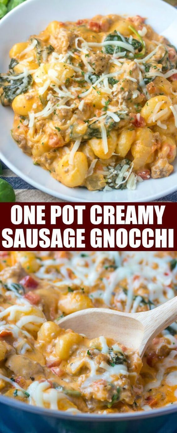 One Pot Creamy Sausage Gnocchi dessert recipes diabetics