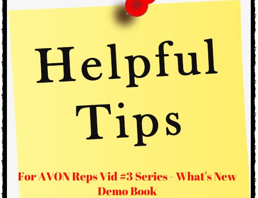 For AVON Reps Vid #3 Series About The Avon What’s New Demo Book