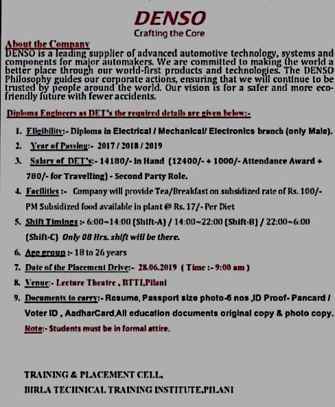 Iti Electrician Jobs Campus Interview Iti And Diploma Jobs