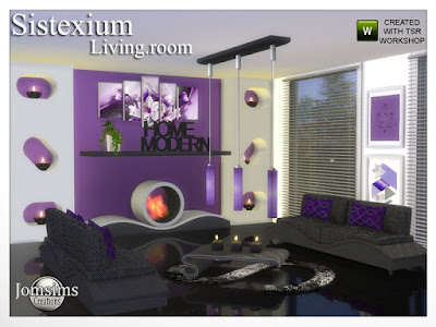 sistexium livingroom Sistexium гостиная для The Sims 4 sistexium гостиная. современность и комфорт. мягкий цвет и текстура дерева. диван. диванные подушки потолочный светильник. журнальный столик. камин. декоративный беспорядок, домашний и современный. Коврики из искусственного меха. 2 настенные декоративы 1 плитка, 2 сенсора, с прорезями, поставить свечи. 2 картины современных. Автор: jomsims