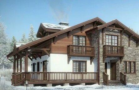 Chalet style houses beautiful projects