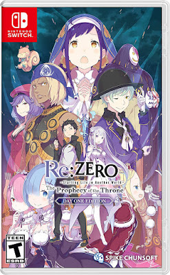 Re Zero Starting Life In Another World The Prophecy Of The Throne Game Cover Nintendo Switch