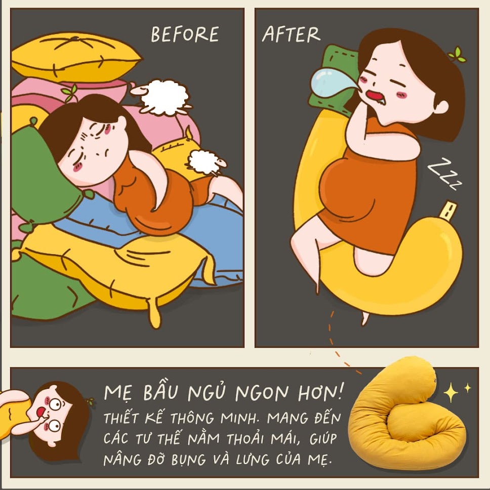 [A159] Mẹ bầu thích mê với mẫu gối đa năng bán chạy số 1 hiện nay