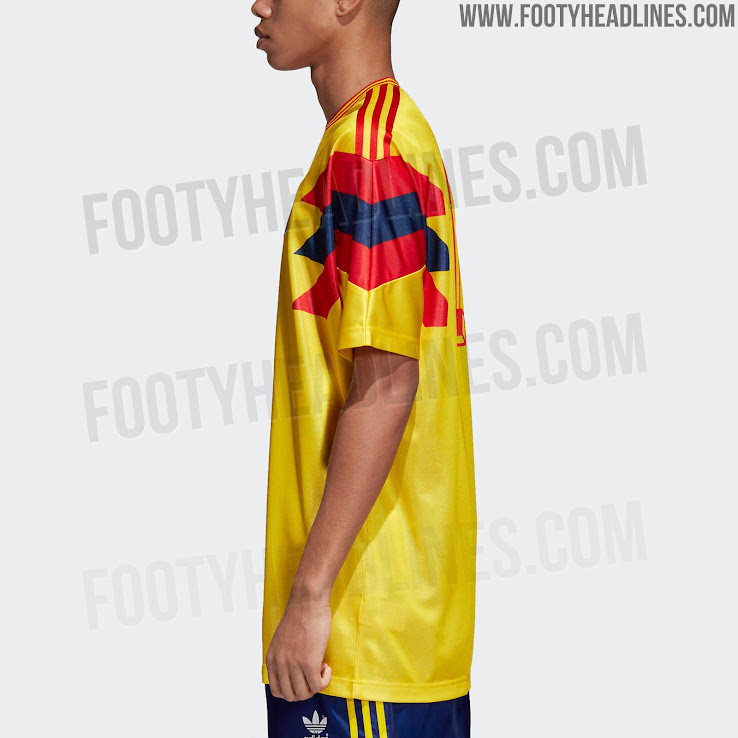 Gallina Sociable Merecer Adidas Originals Colombia 1990 Remake Jersey Released - Footy Headlines