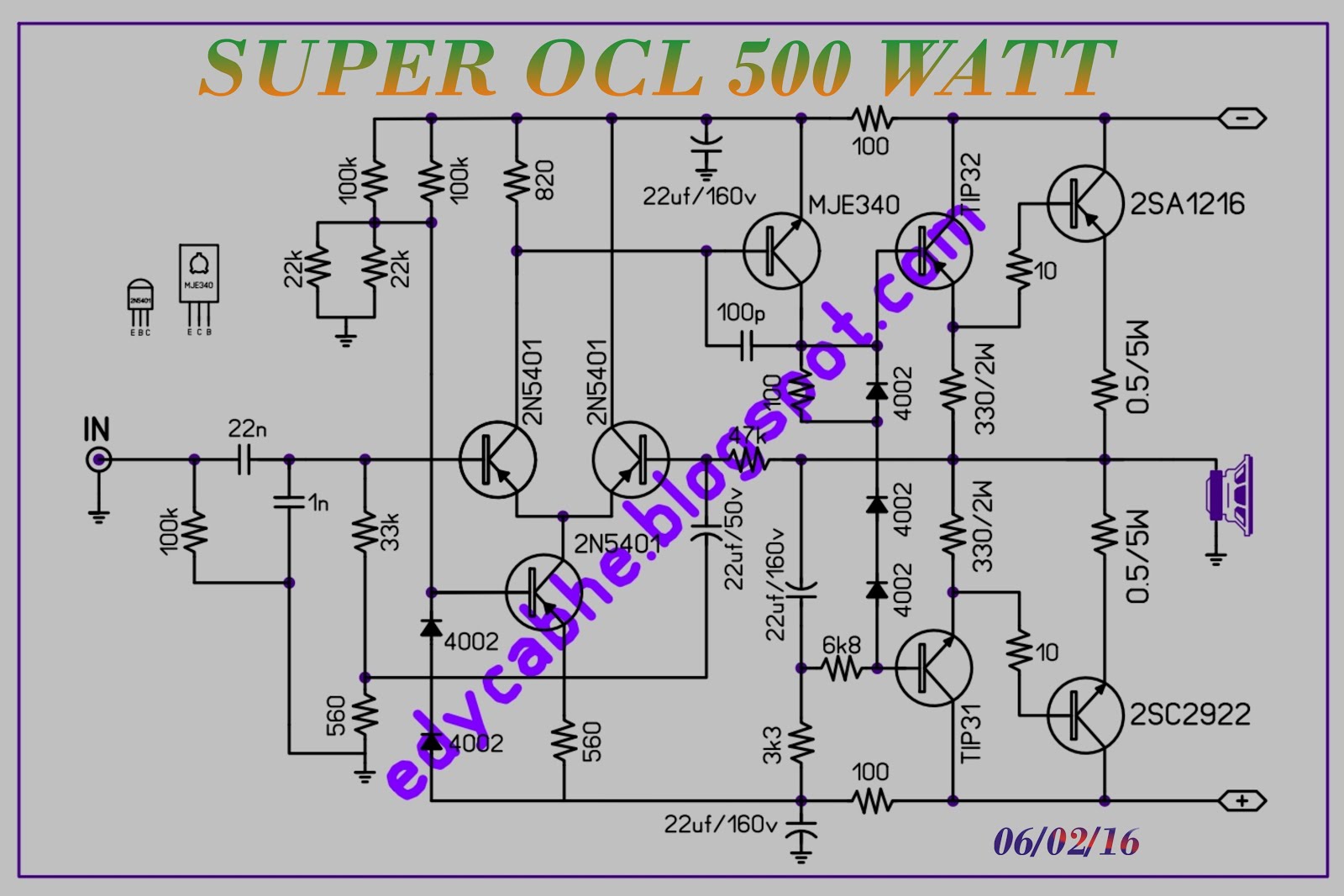 59+ Skema Power Class D 500 Watt