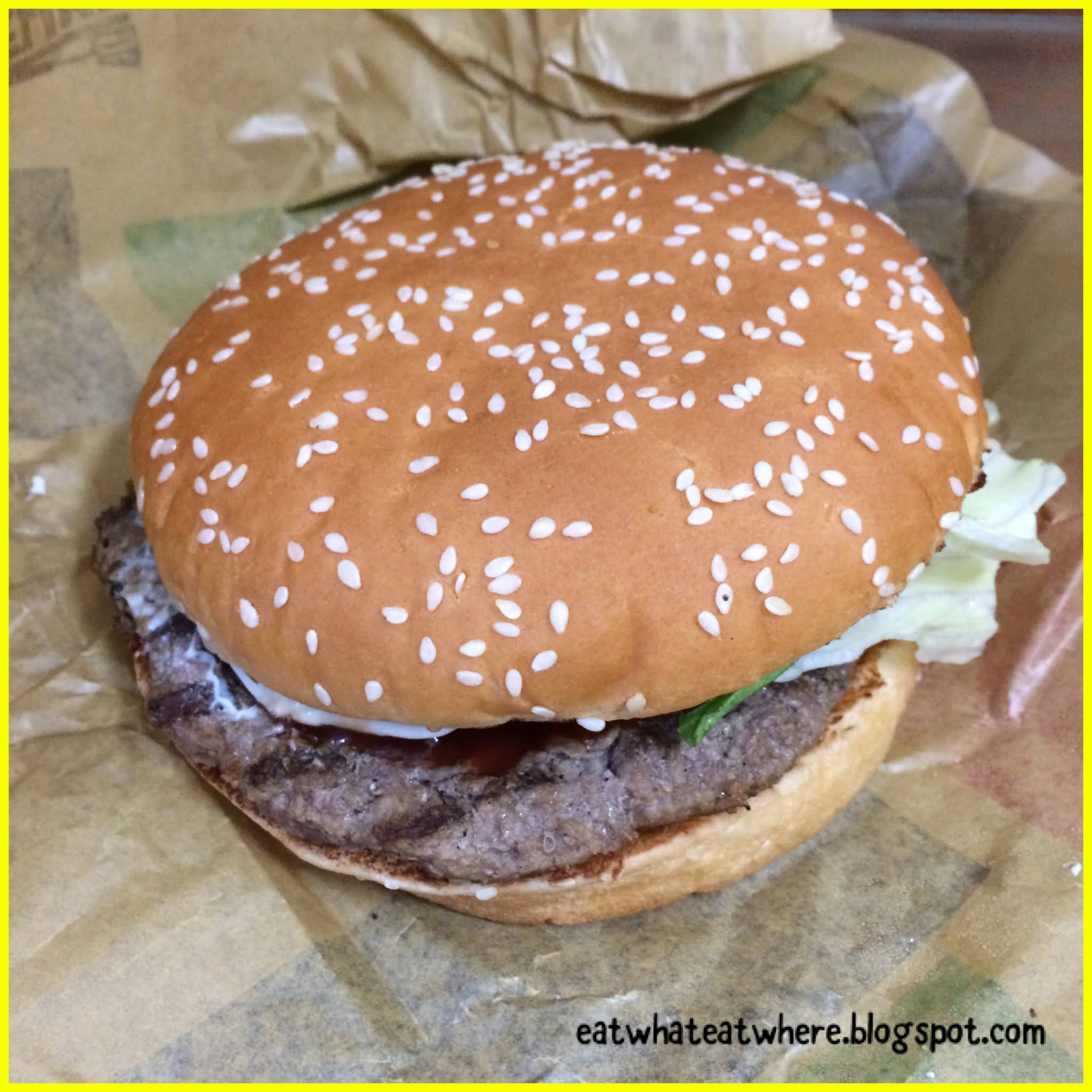 Eat what, Eat where? Just One Food Burger King's Salmon Burger