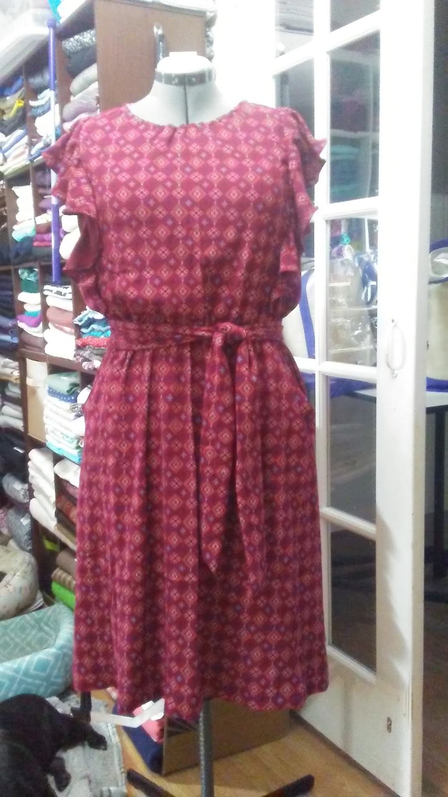 Sew Plus: Butterick 6677 Crinkle Challis Dress