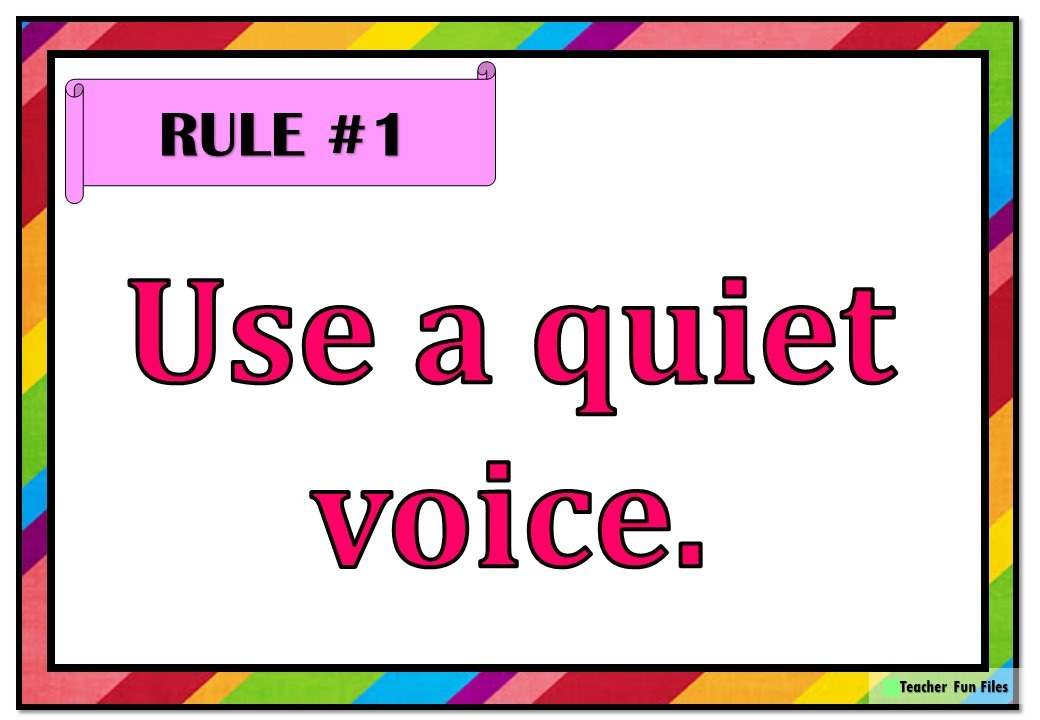 Teacher Fun Files Reading Corner Rules